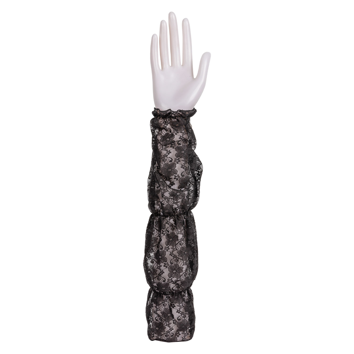 How do lace arm sleeves perform in terms of moisture absorption and sweat management?