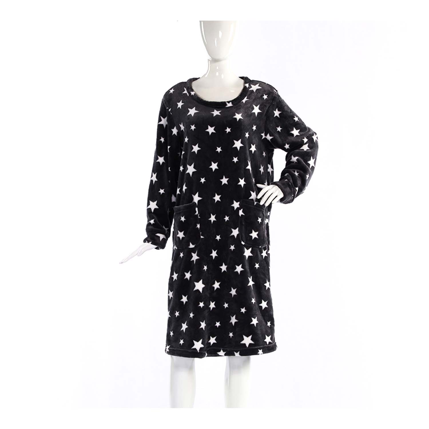 Winter Facecloth One-piece Nightgown