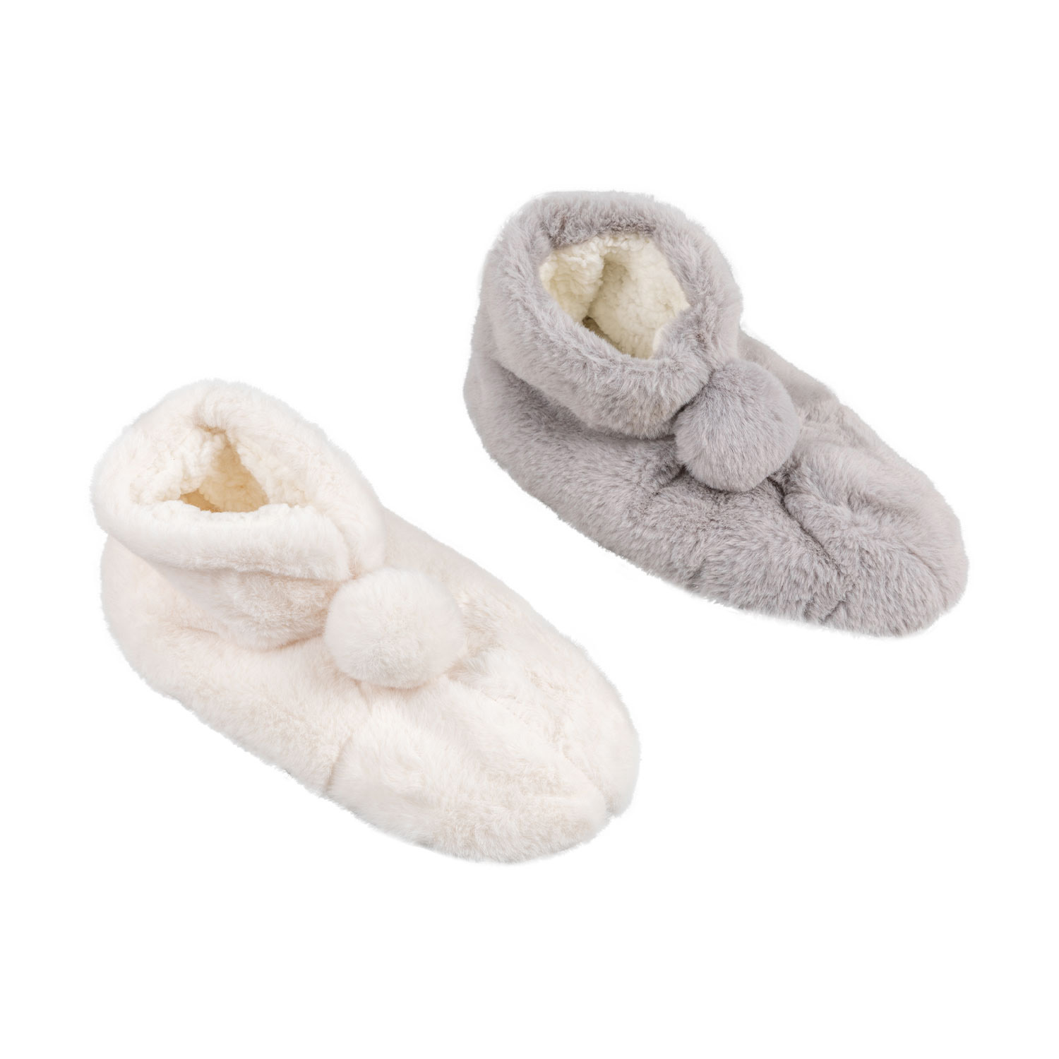 Indoor Soft-soled Rabbit Fur Filled Shoes