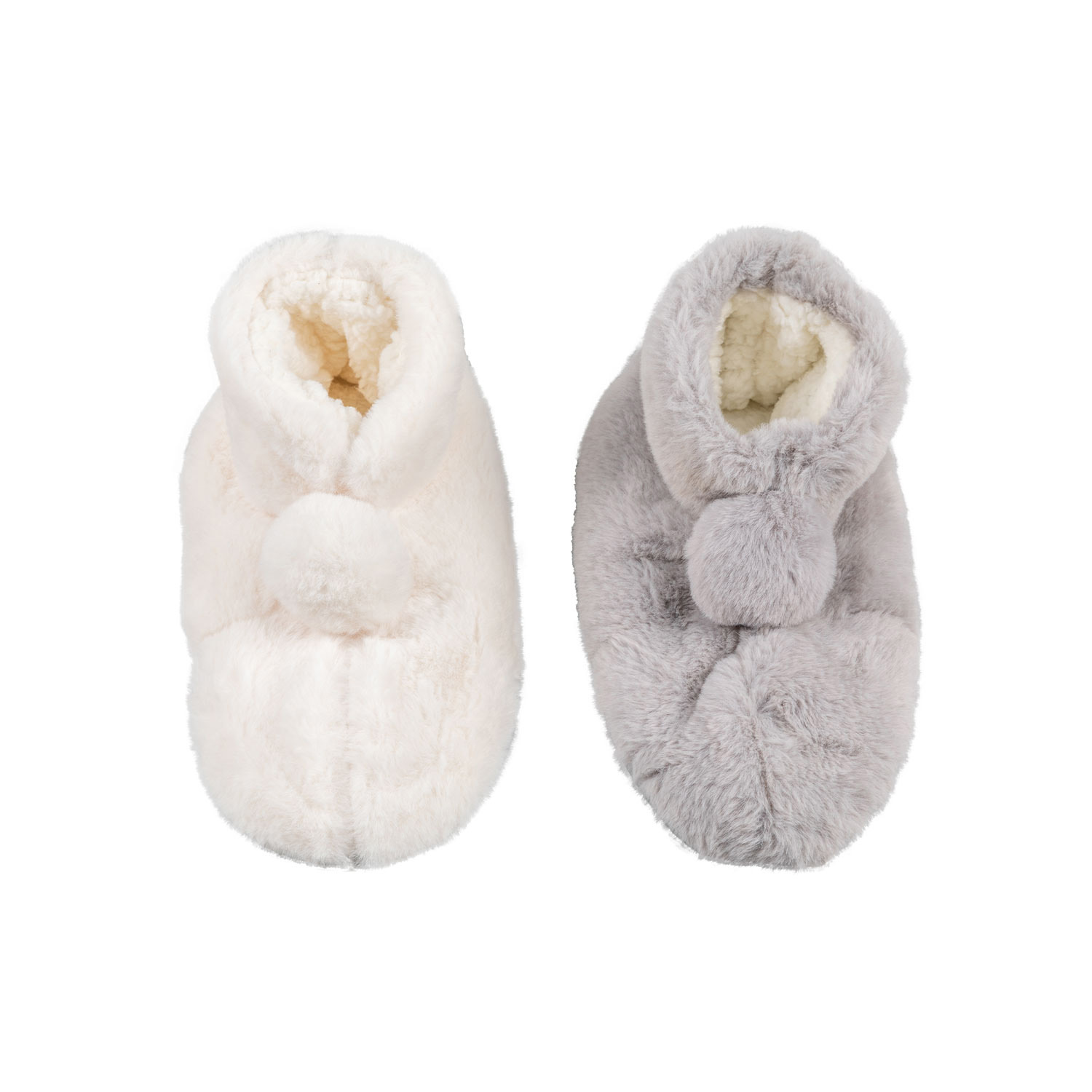 Indoor Soft-soled Rabbit Fur Filled Shoes